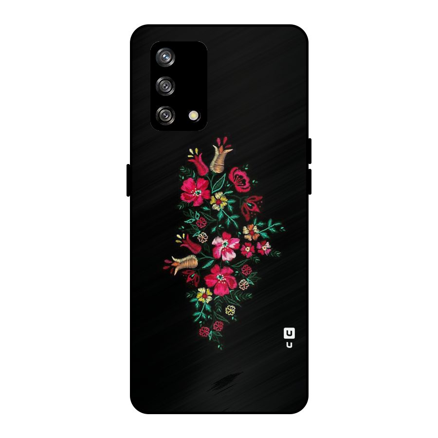 Pretty Allure Flower Metal Back Case for Oppo F19