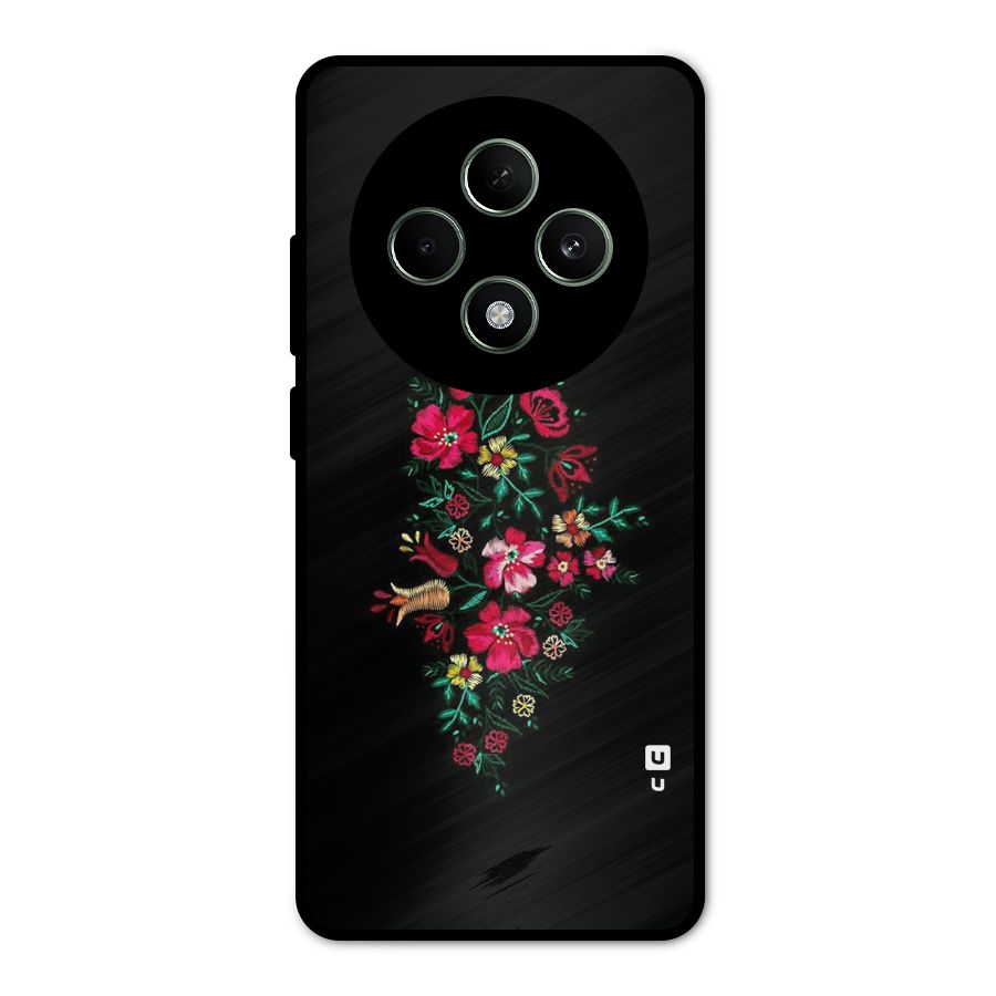 Pretty Allure Flower Metal Back Case for Oppo F27