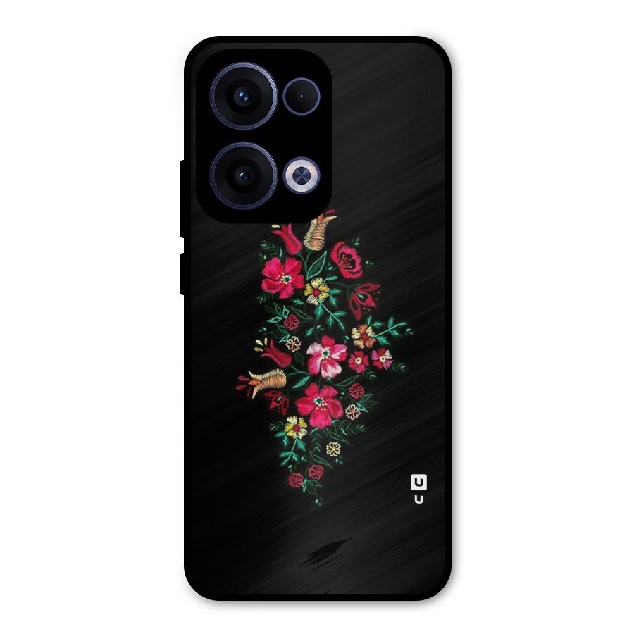 Pretty Allure Flower Metal Back Case for Oppo Reno13