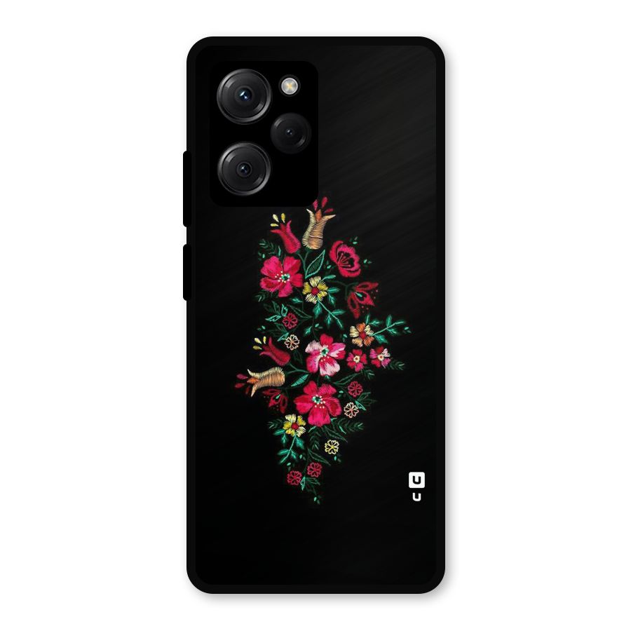 Pretty Allure Flower Metal Back Case for Poco X5 Pro
