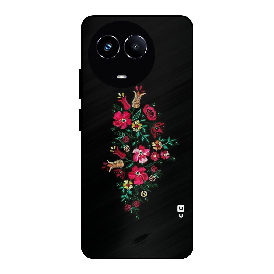 Pretty Allure Flower Metal Back Case for Realme 11X