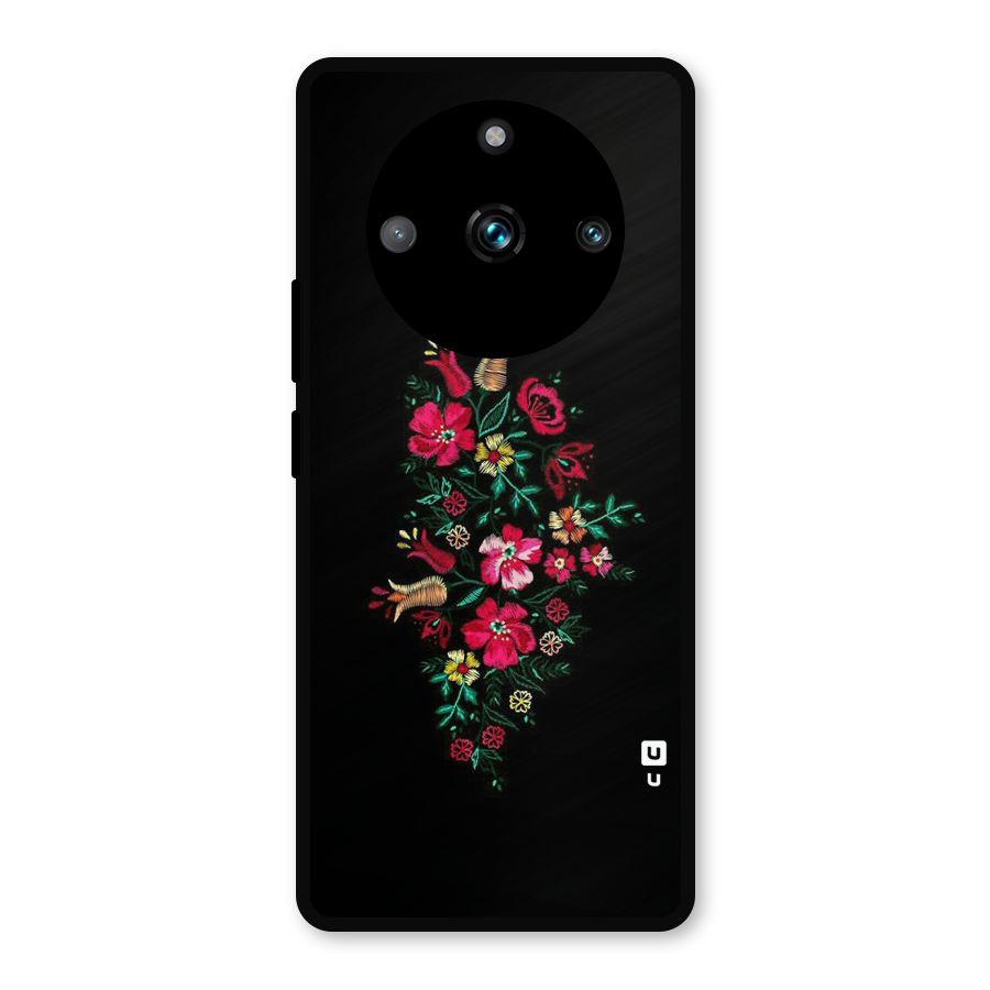 Pretty Allure Flower Metal Back Case for Realme 11 Pro Plus