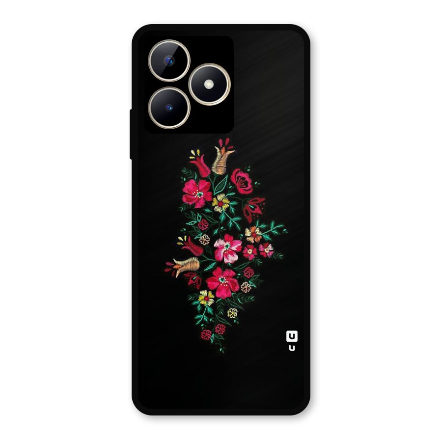 Pretty Allure Flower Metal Back Case for Realme C53