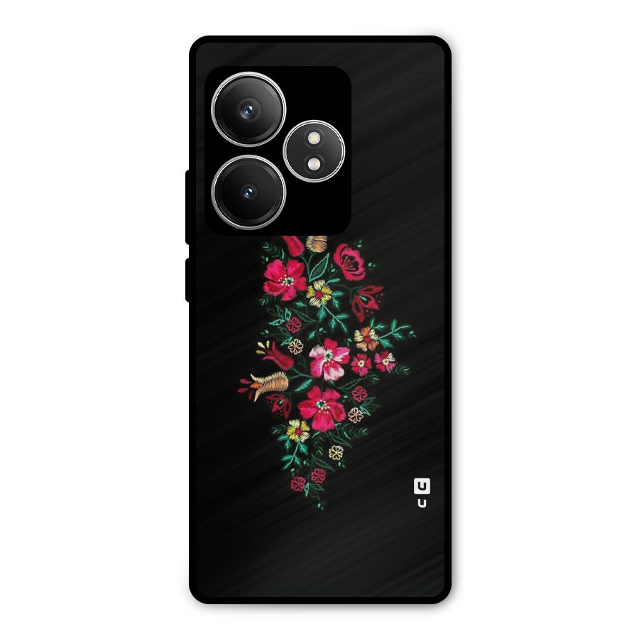 Pretty Allure Flower Metal Back Case for Realme GT 6T