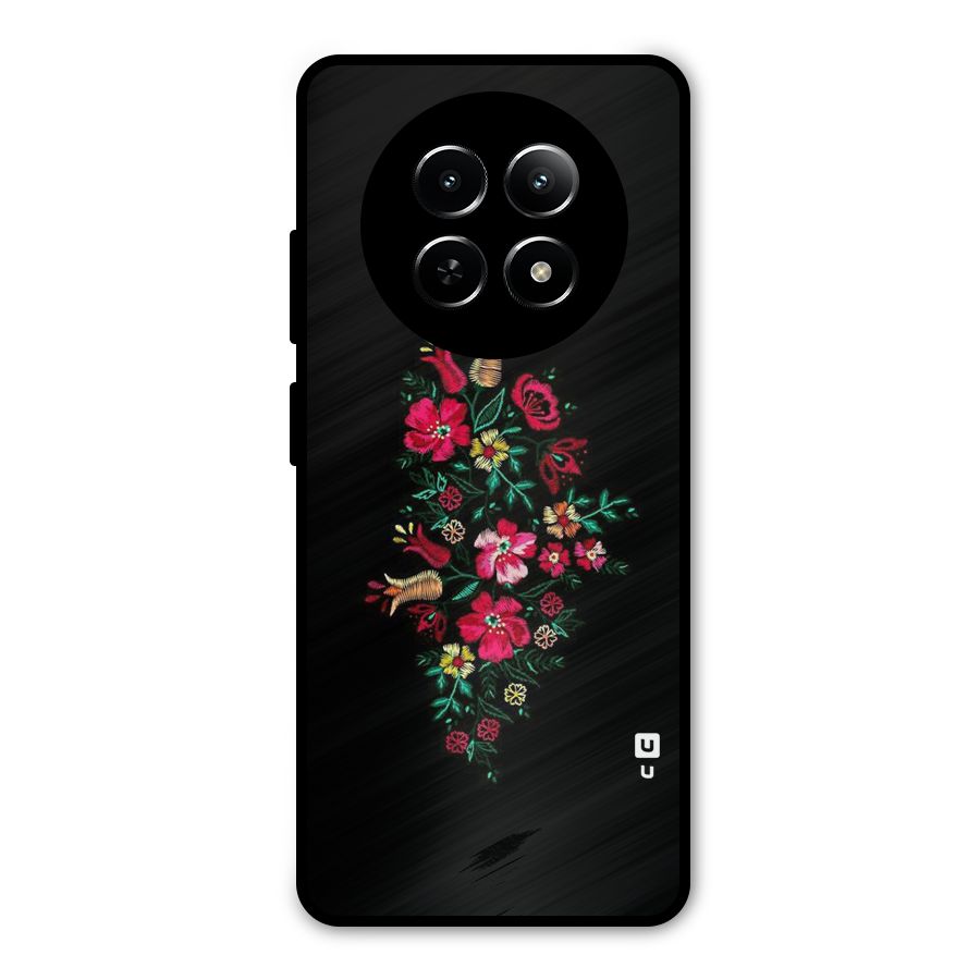 Pretty Allure Flower Metal Back Case for Realme Narzo 70x 5G