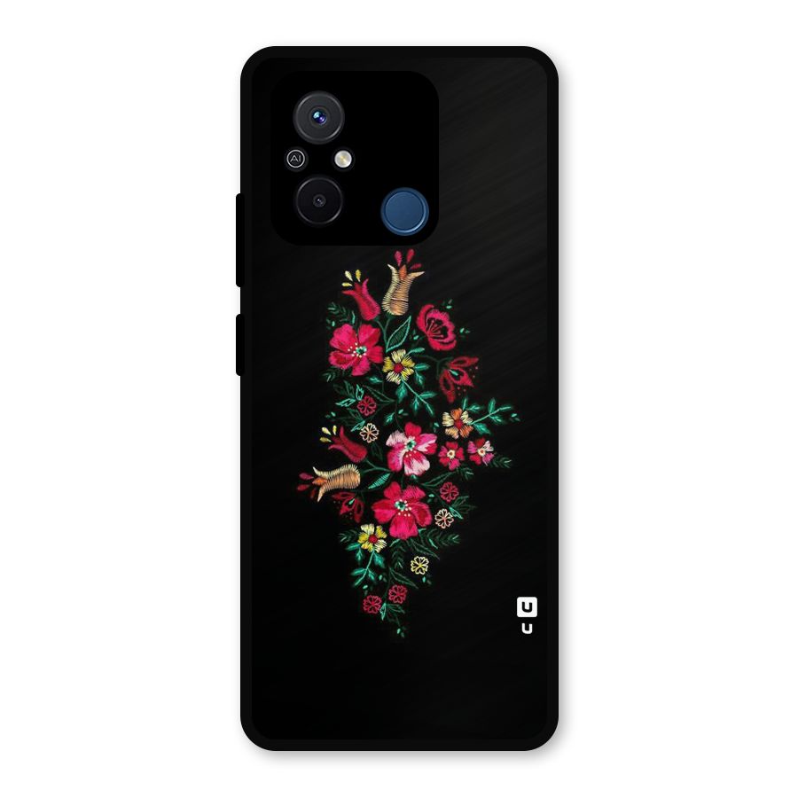 Pretty Allure Flower Metal Back Case for Redmi 12C