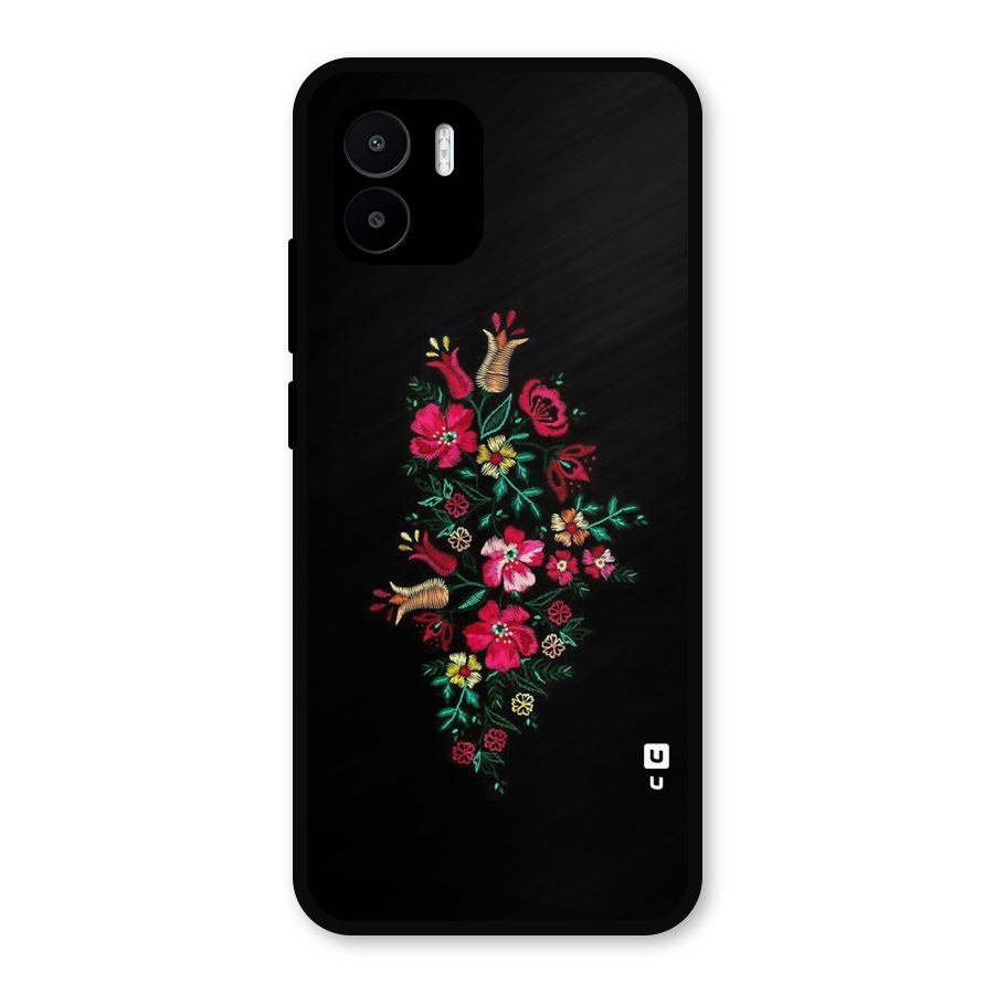 Pretty Allure Flower Metal Back Case for Redmi A2