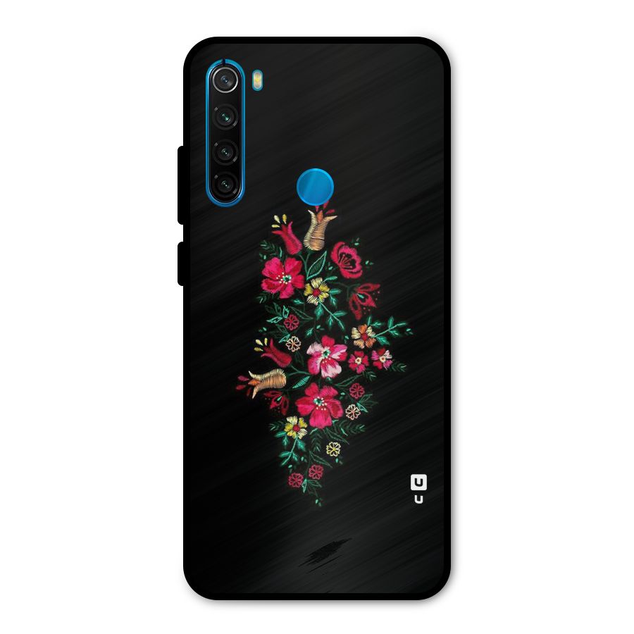 Pretty Allure Flower Metal Back Case for Redmi Note 8