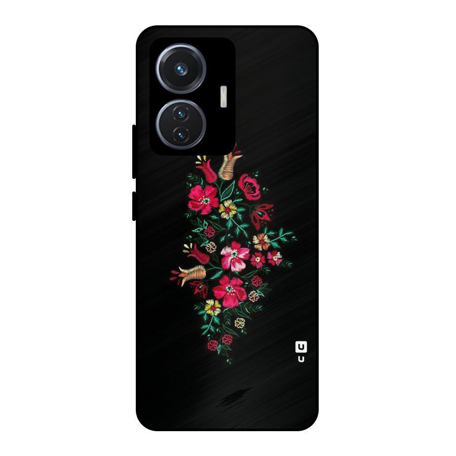 Pretty Allure Flower Metal Back Case for Vivo T1 44W
