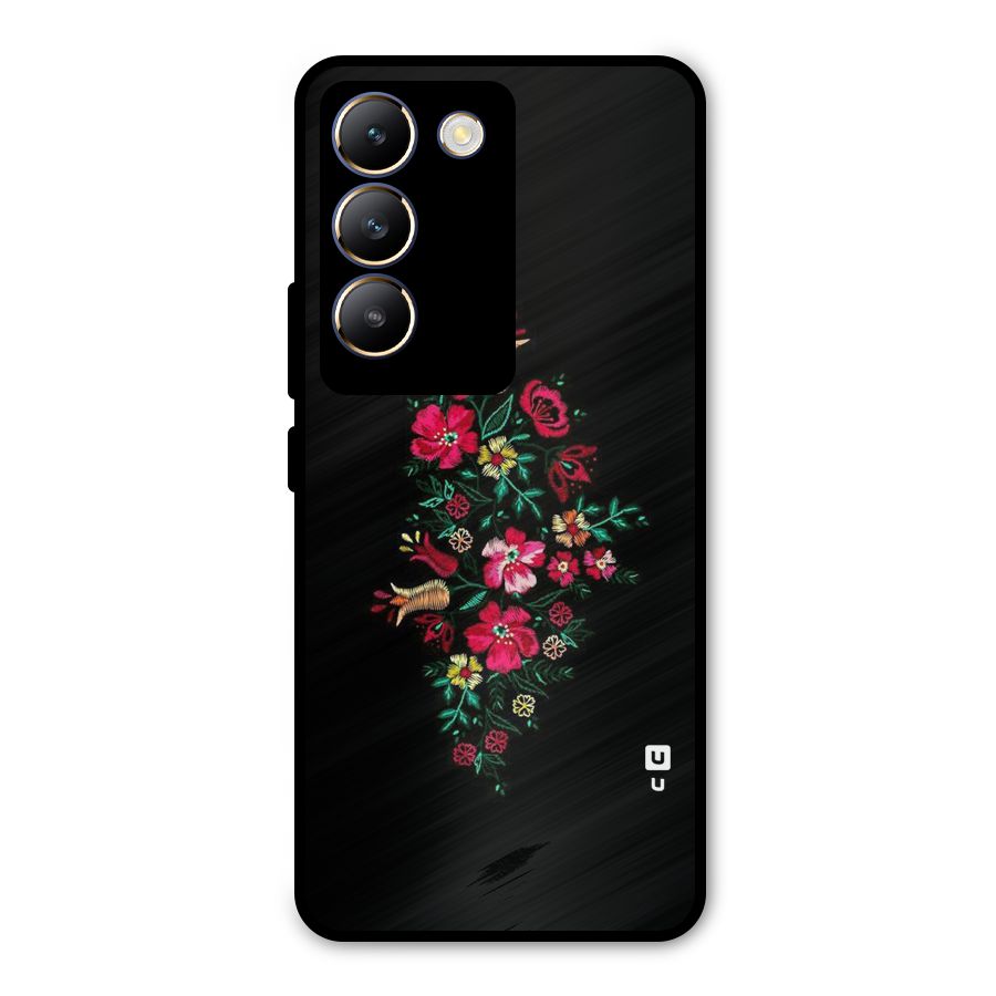 Pretty Allure Flower Metal Back Case for Vivo T3 5G