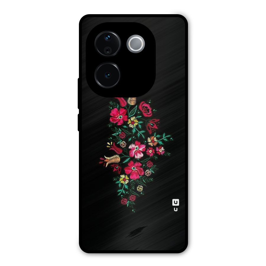 Pretty Allure Flower Metal Back Case for Vivo T3 Pro