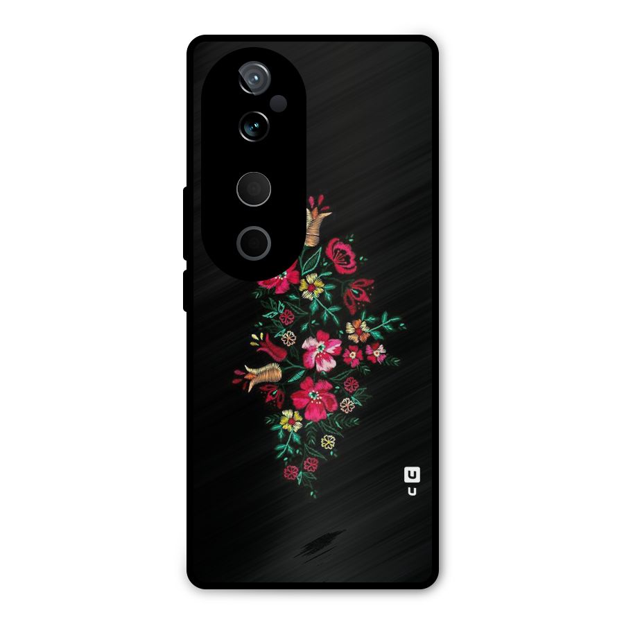 Pretty Allure Flower Metal Back Case for Vivo T3 Ultra