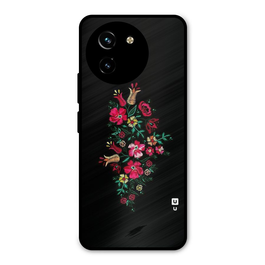 Pretty Allure Flower Metal Back Case for Vivo T3x