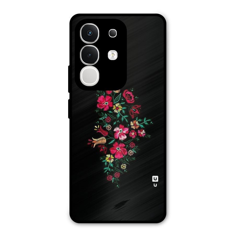 Pretty Allure Flower Metal Back Case for Vivo T4x
