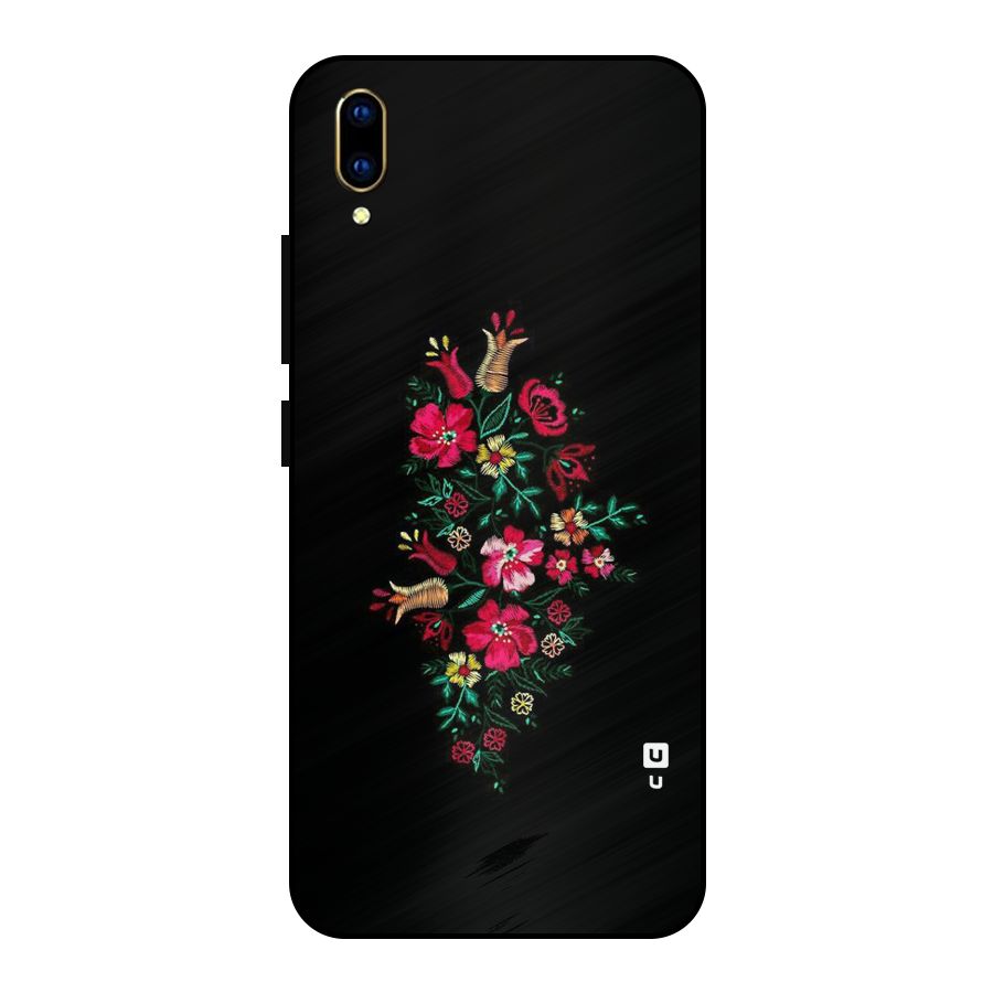 Pretty Allure Flower Metal Back Case for Vivo V11 Pro