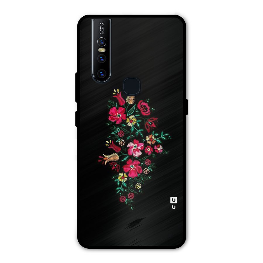 Pretty Allure Flower Metal Back Case for Vivo V15
