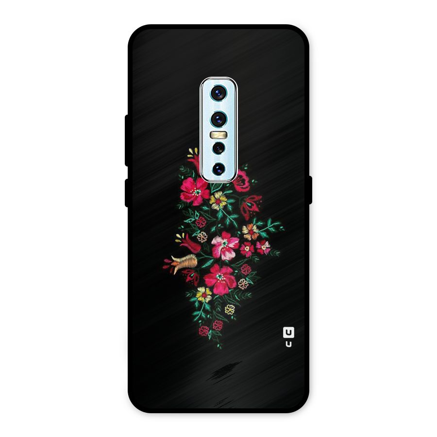 Pretty Allure Flower Metal Back Case for Vivo V17 Pro