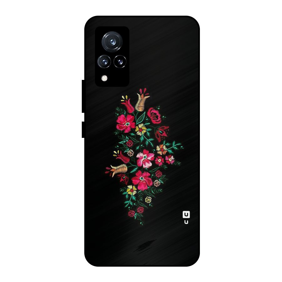 Pretty Allure Flower Metal Back Case for Vivo V21 5G