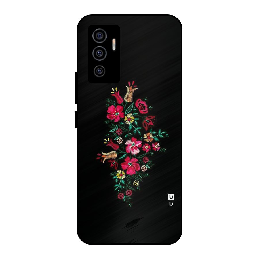 Pretty Allure Flower Metal Back Case for Vivo V23e
