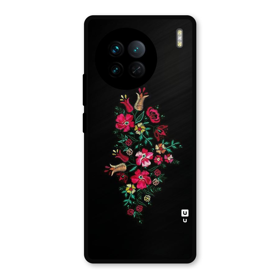 Pretty Allure Flower Metal Back Case for Vivo X90
