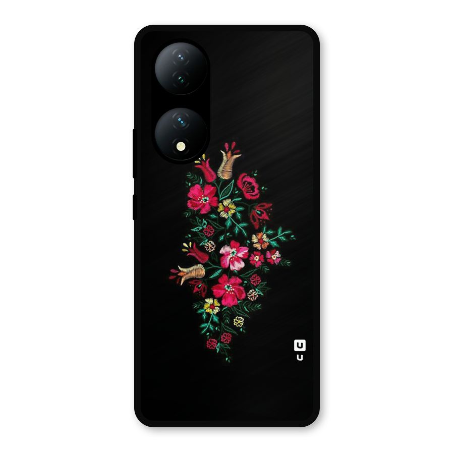 Pretty Allure Flower Metal Back Case for Vivo Y100a