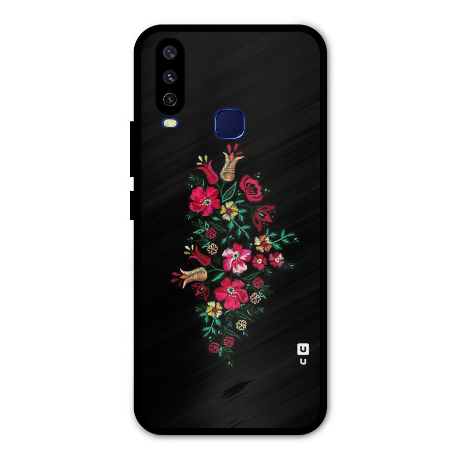 Pretty Allure Flower Metal Back Case for Vivo Y12
