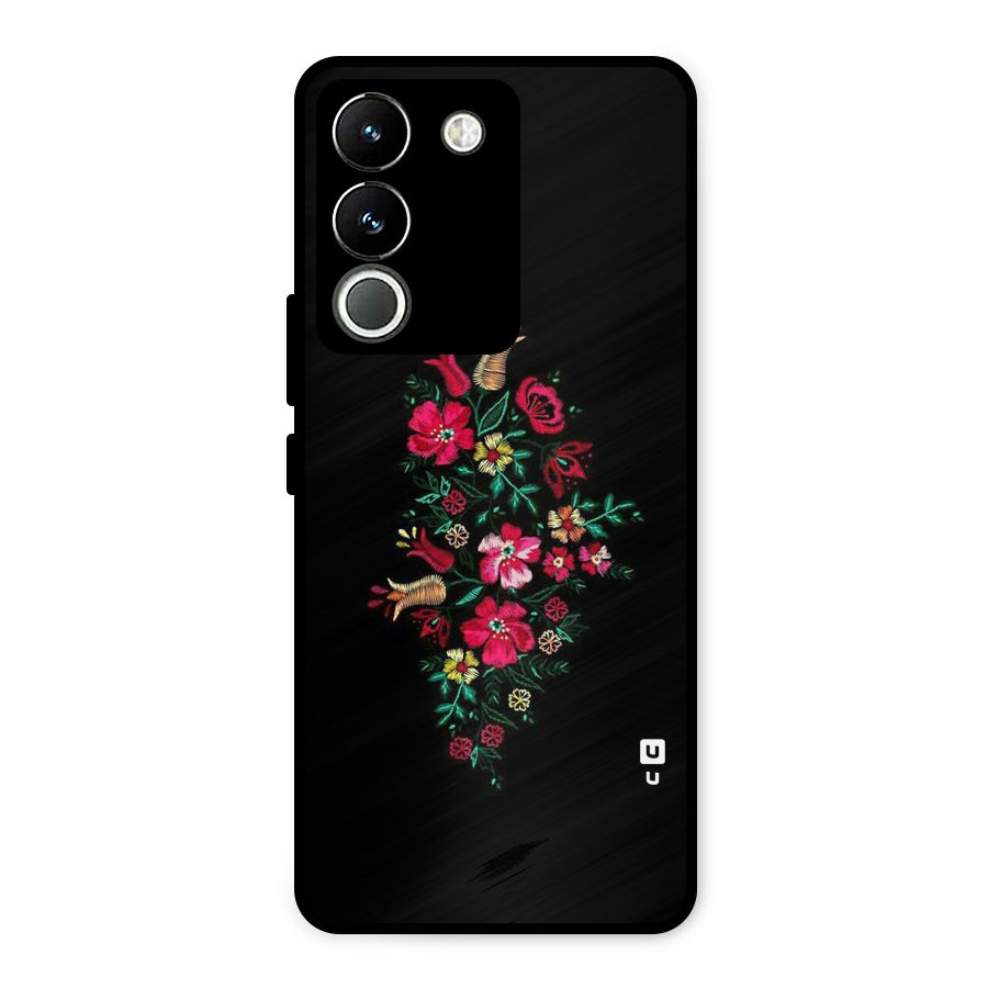 Pretty Allure Flower Metal Back Case for Vivo Y200