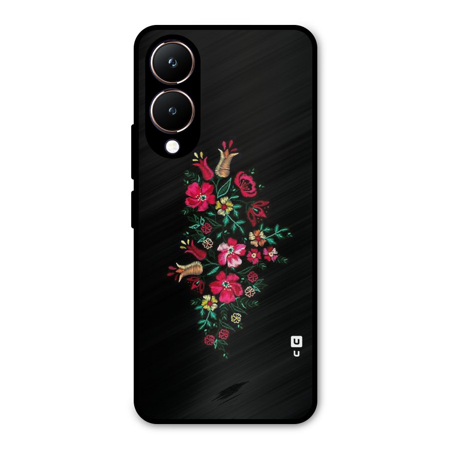 Pretty Allure Flower Metal Back Case for Vivo Y28
