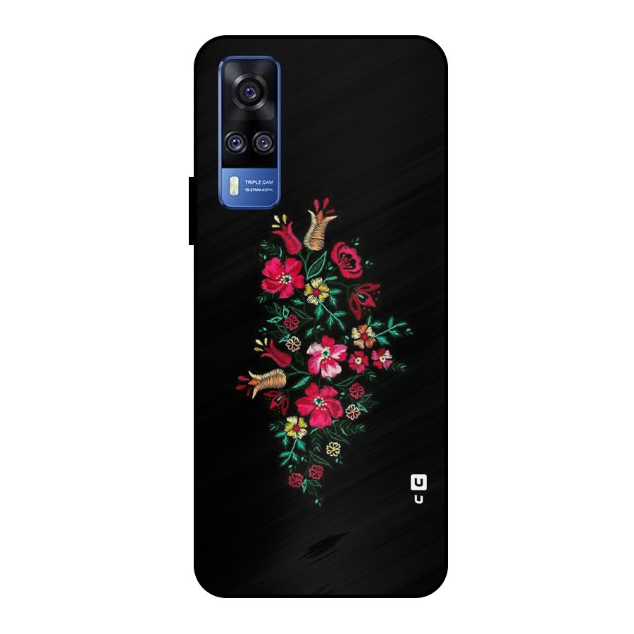Pretty Allure Flower Metal Back Case for Vivo Y51