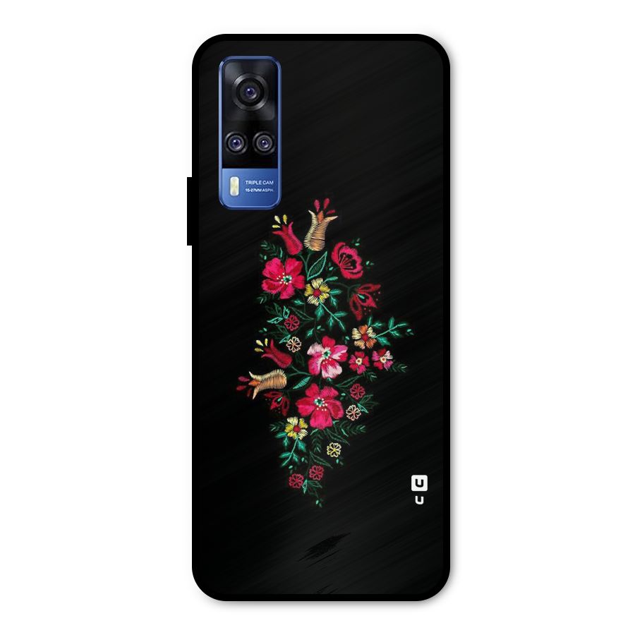 Pretty Allure Flower Metal Back Case for Vivo Y51A