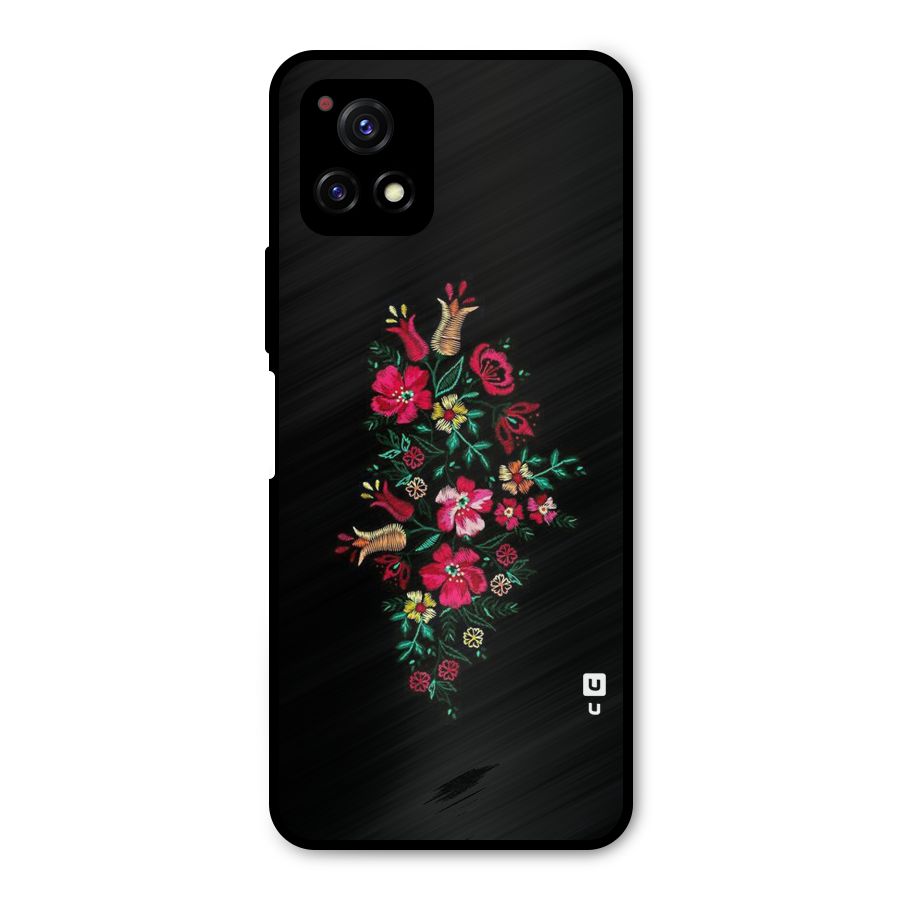Pretty Allure Flower Metal Back Case for Vivo Y72 5G