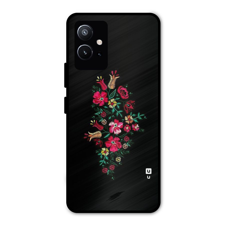 Pretty Allure Flower Metal Back Case for Vivo Y75 5G