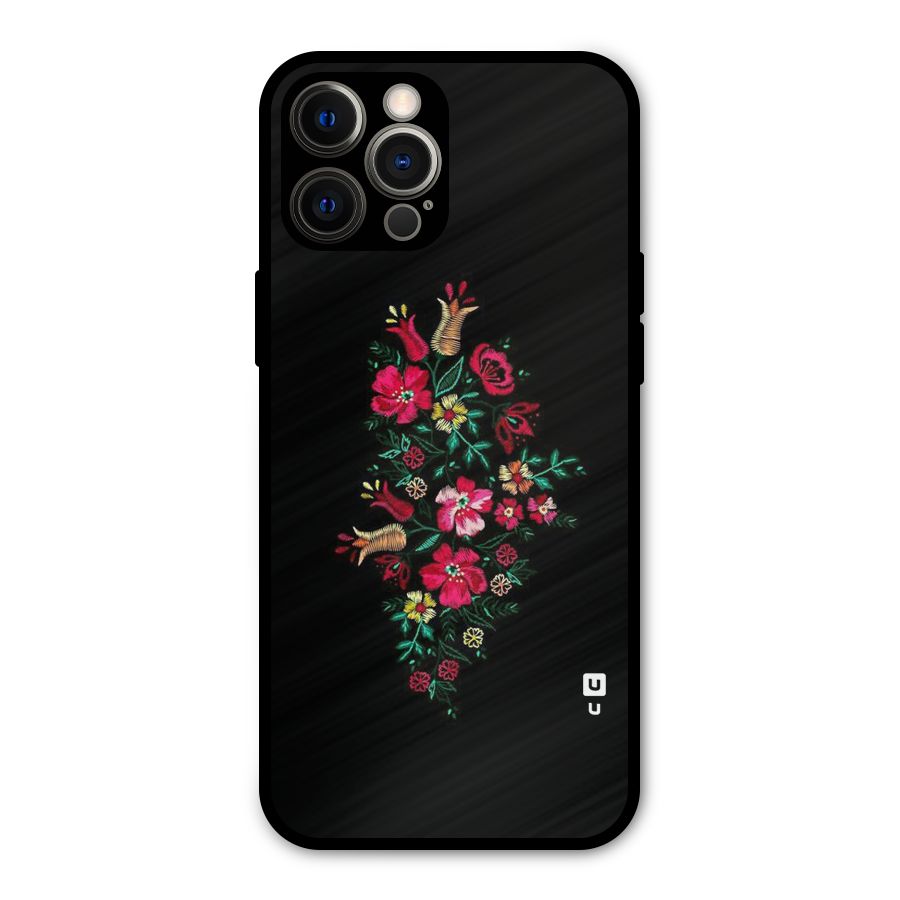 Pretty Allure Flower Metal Back Case for iPhone 12 Pro Max