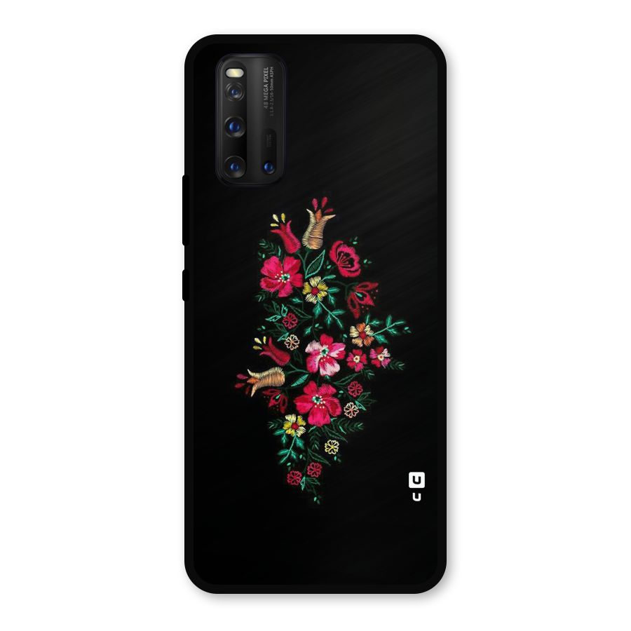 Pretty Allure Flower Metal Back Case for iQOO 3