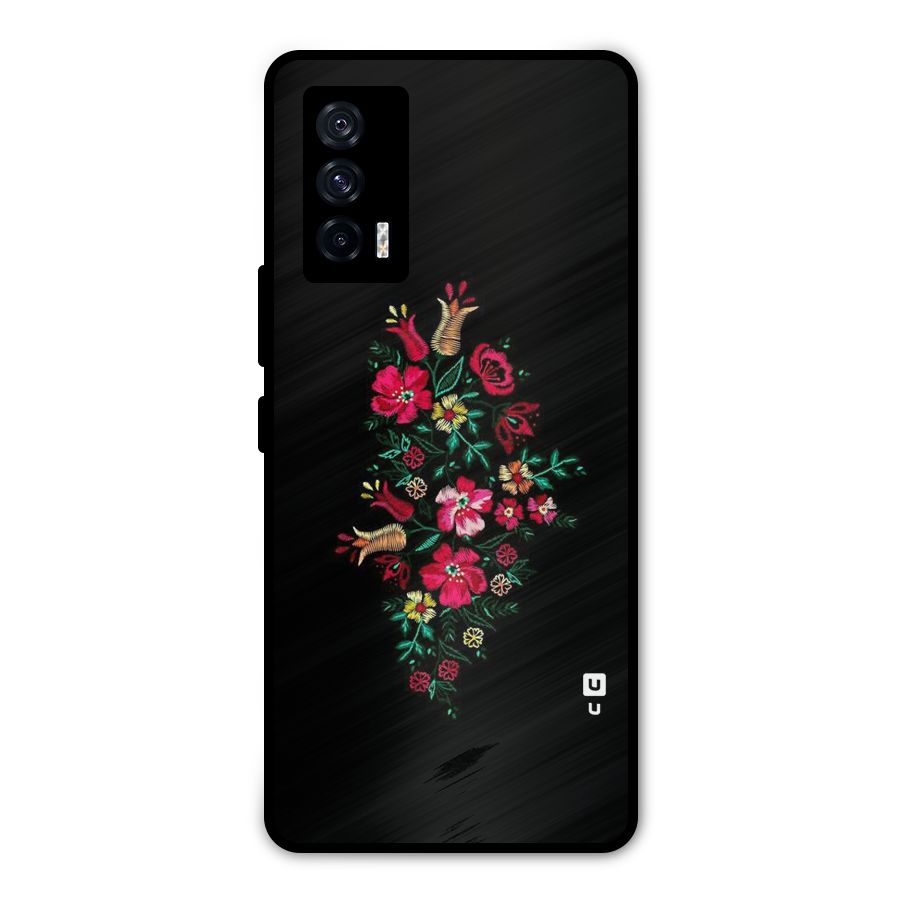 Pretty Allure Flower Metal Back Case for iQOO 7 5G