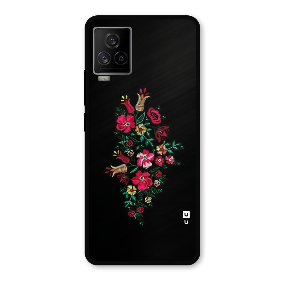 Pretty Allure Flower Metal Back Case for iQOO 7 Legend 5G