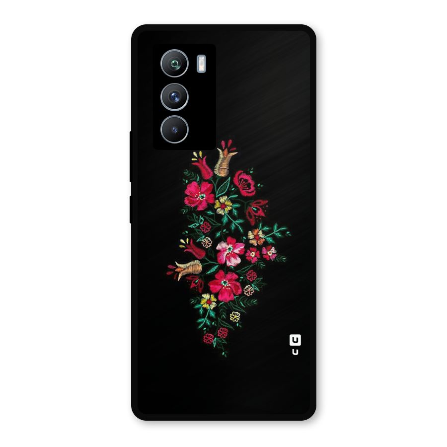 Pretty Allure Flower Metal Back Case for iQOO 9 SE