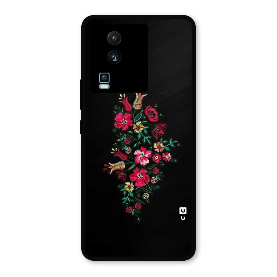 Pretty Allure Flower Metal Back Case for iQOO Neo 7