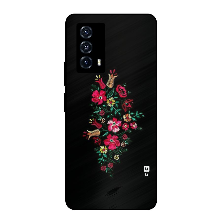 Pretty Allure Flower Metal Back Case for iQOO Z5