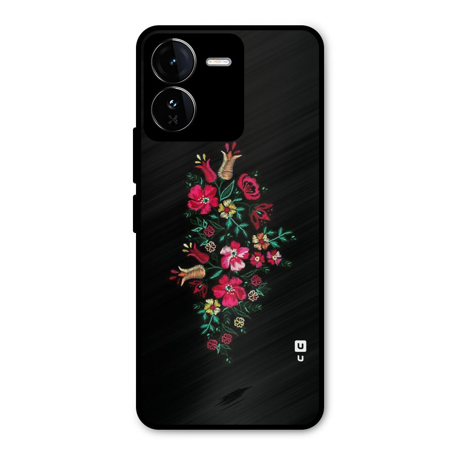 Pretty Allure Flower Metal Back Case for iQOO Z9