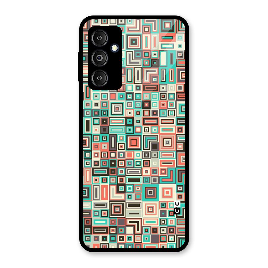 Pretty Boxes Design Glass Back Case for Galaxy M14 5G