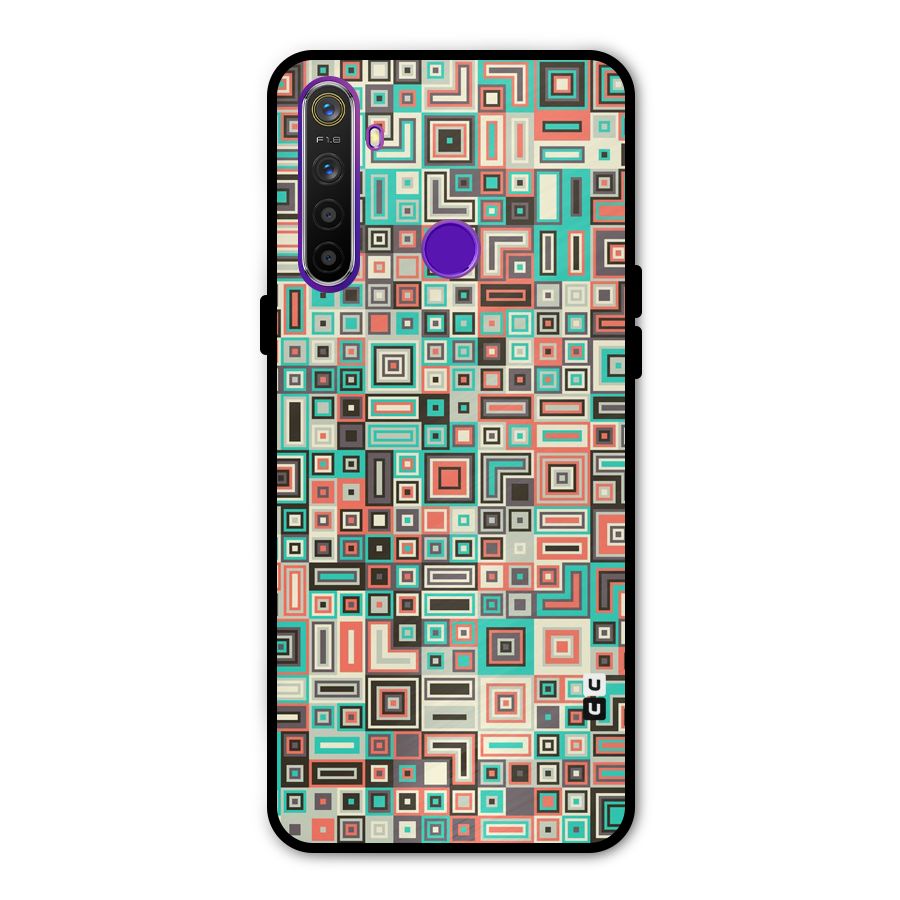 Pretty Boxes Design Glass Back Case for Realme 5s