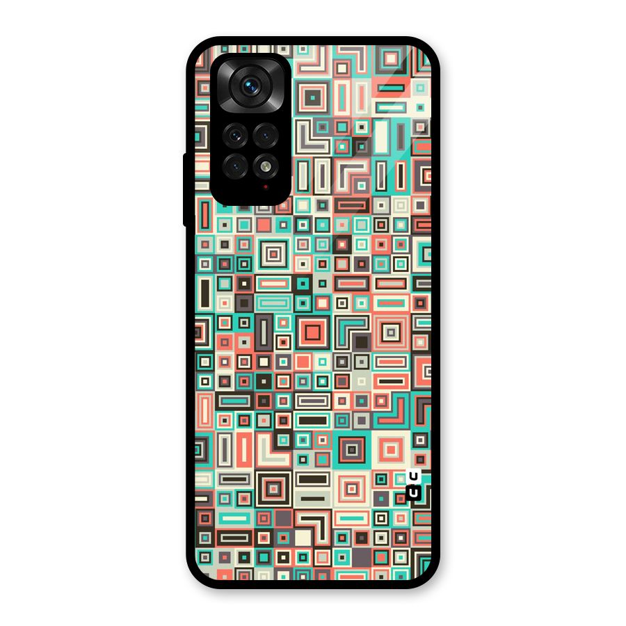Pretty Boxes Design Glass Back Case for Redmi Note 11S