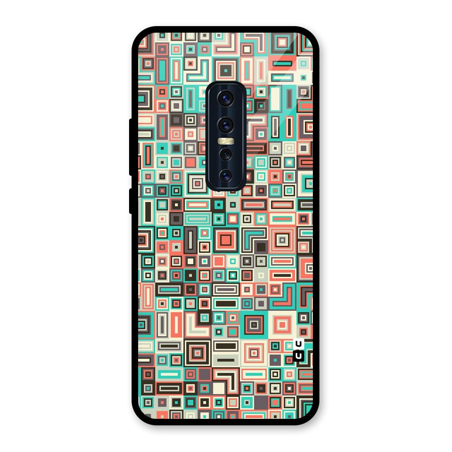 Pretty Boxes Design Glass Back Case for Vivo V17 Pro