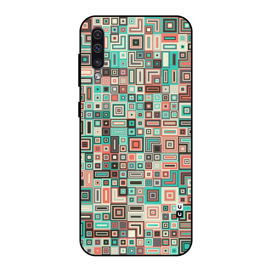Pretty Boxes Design Metal Back Case for Galaxy A50s
