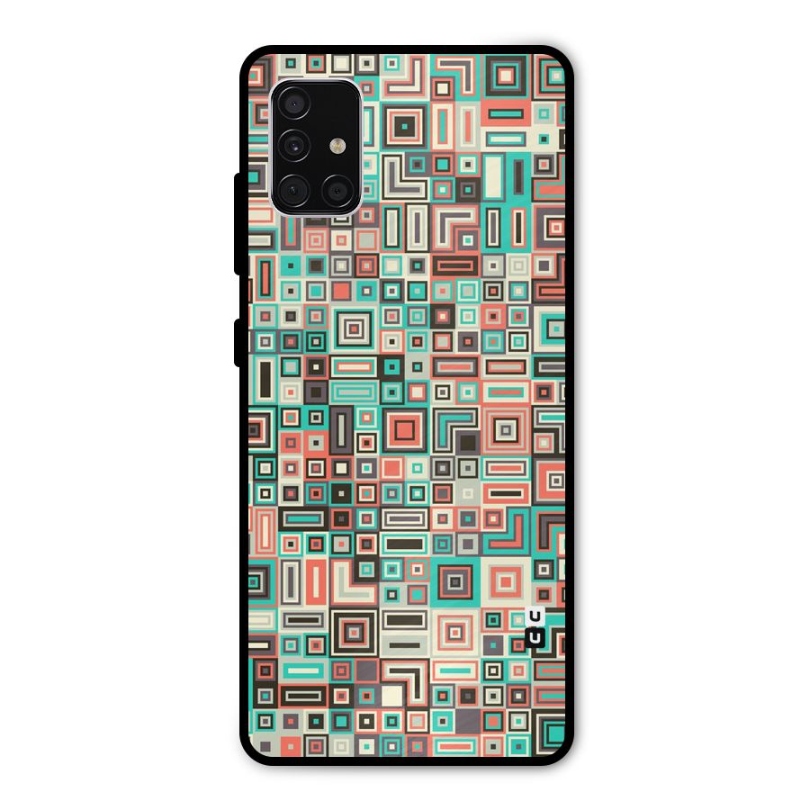 Pretty Boxes Design Metal Back Case for Galaxy A51