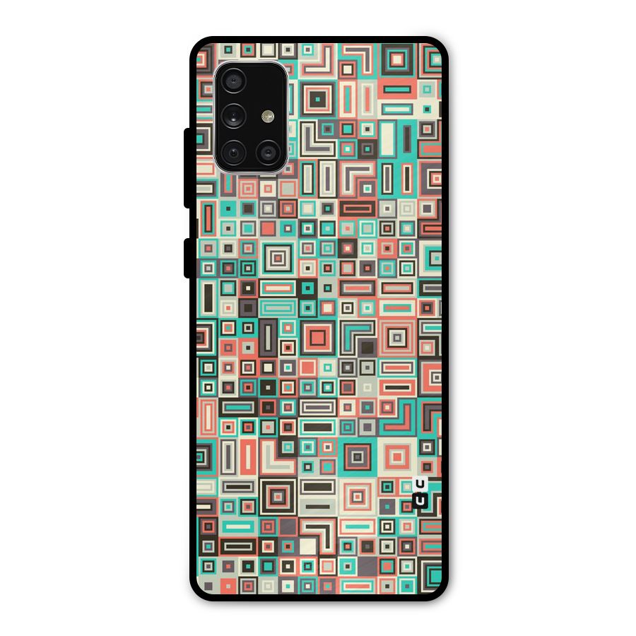 Pretty Boxes Design Metal Back Case for Galaxy A71