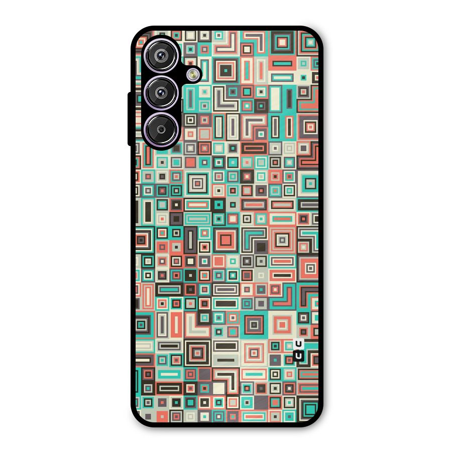 Pretty Boxes Design Metal Back Case for Galaxy F15