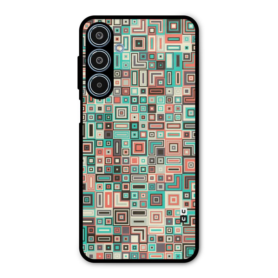 Pretty Boxes Design Metal Back Case for Galaxy M35