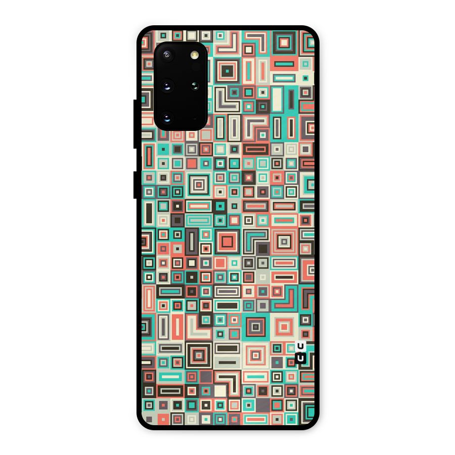 Pretty Boxes Design Metal Back Case for Galaxy S20 Plus